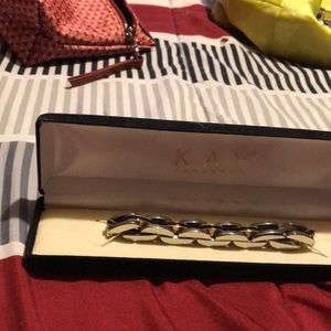 Men’s gold and silver thick chunky bracelet